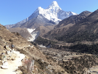 Trail Tengboche to Pangboche