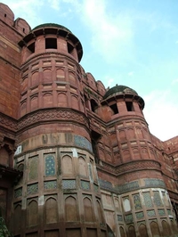 Agra Fort Massive Walls