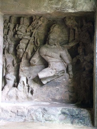 Elephanta Caves Idol Ruins Elephanta Caves Idol Ruins