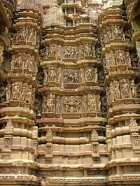 Sculpted Outer Walls Of Kandariya Mahadeva Temple