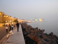 Walking Marine Drive Mumbai